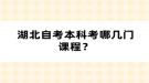 湖北自考本科考哪幾門課程？