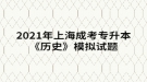 2021年上海成考專升本《歷史》模擬試題九