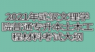 2021年武漢文理學(xué)院普通專升本土木工程材料考試大綱