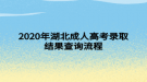 2020年湖北成人高考錄取結(jié)果查詢(xún)流程