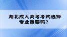 湖北成人高考考試選擇專(zhuān)業(yè)重要嗎？