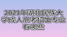 2021年湖北民族大學(xué)成人高考招生專業(yè)有哪些