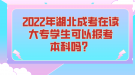 2022年湖北成考在讀大專(zhuān)學(xué)生可以報(bào)考本科嗎？