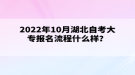 2022年10月湖北自考大專報(bào)名流程什么樣？