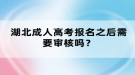 湖北成人高考報(bào)名之后需要審核嗎？