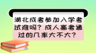 湖北成考參加入學(xué)考試難嗎？成人高考通過的幾率大不大？