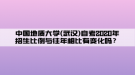 中國地質大學(武漢)自考2020年招生比例與往年相比有變化嗎？