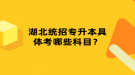 湖北統(tǒng)招專升本具體考哪些科目？