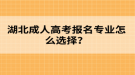 湖北成人高考報(bào)名專業(yè)怎么選擇？