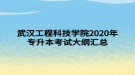 武漢工程科技學(xué)院2020年專(zhuān)升本考試大綱匯總