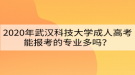 2020年武漢科技大學(xué)成人高考能報考的專業(yè)多嗎？