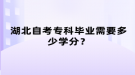 湖北自考專科畢業(yè)需要多少學(xué)分？