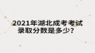 2021年湖北成考考試錄取分?jǐn)?shù)是多少？