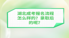 湖北成考報(bào)名流程怎么樣的？錄取后的呢？