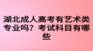 湖北成人高考有藝術(shù)類專業(yè)嗎？考試科目有哪些