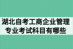 湖北自考工商企業(yè)管理專(zhuān)業(yè)考試科目有哪些？