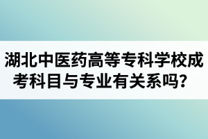 湖北中醫(yī)藥高等?？茖W(xué)校成人高考考試科目與專業(yè)類(lèi)型有關(guān)系嗎？