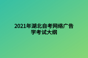 2021年湖北自考網(wǎng)絡(luò)廣告學考試大綱