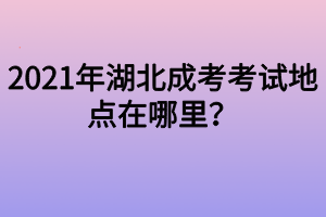 2021年湖北成考考試地點(diǎn)在哪里？